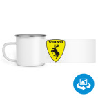 Кружка металлическая белая (круговая запечатка)