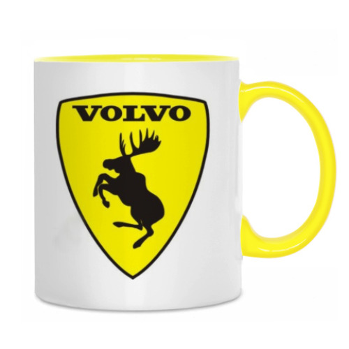Кружка с принтом Volvo