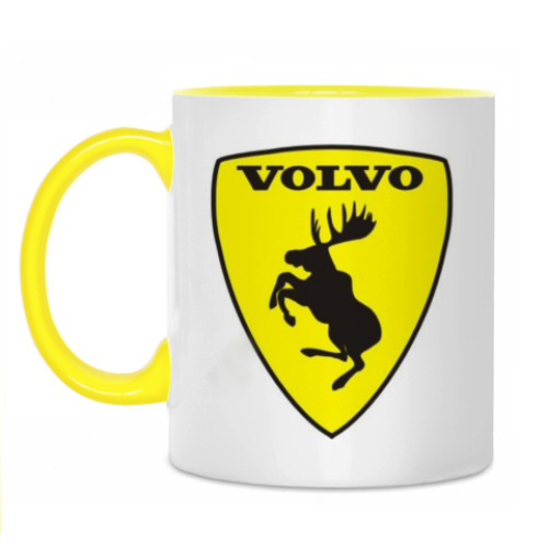 Кружка с принтом Volvo