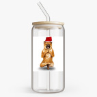 Банка с бамбуковой крышкой