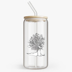 Банка с бамбуковой крышкой