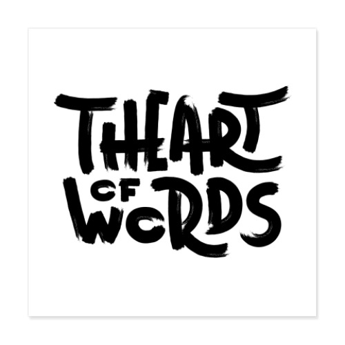 Виниловые наклейки с принтом The Art of Words