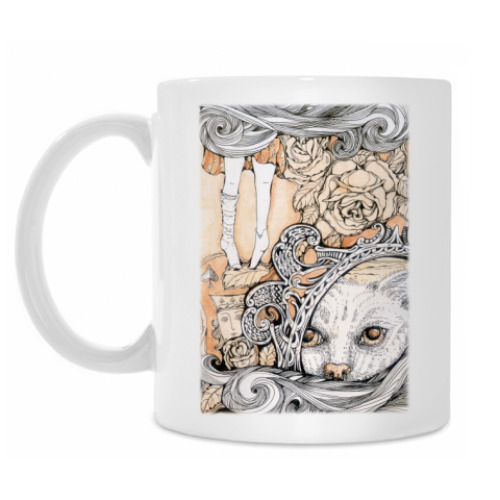 Кружка с принтом  Алиса в Стране чудес