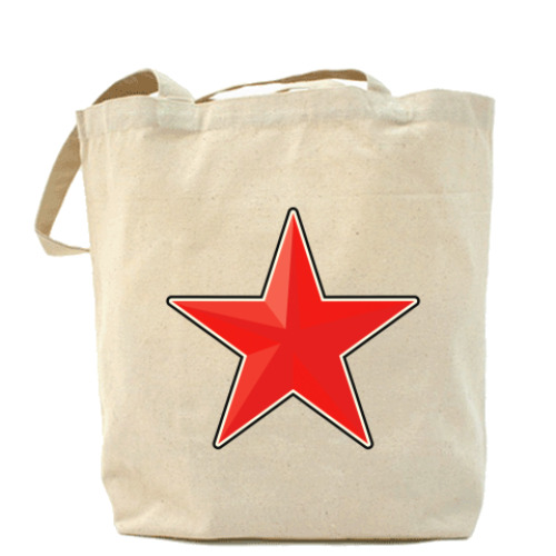 Сумка шоппер с принтом Звезда