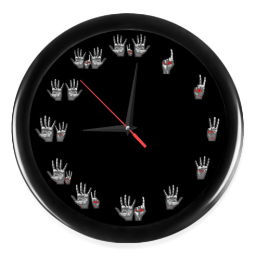 Настенные часы Кровавый мистический циферблат купить на Printdirect.ru |  6739317-827