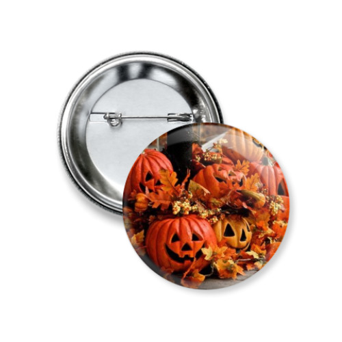 Значок 37мм с принтом Helloween Time