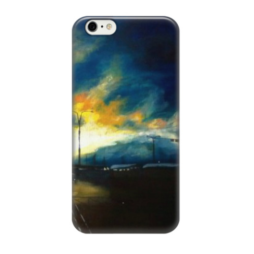 Чехол для iPhone 6/6s Закат над Лахтинским разливом