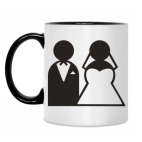 Кружка двухцветная