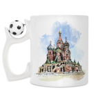 Кружка с футбольным мячиком