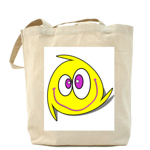 Сумка шоппер с принтом   'Чудик-Йелоу'