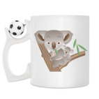 Кружка с футбольным мячиком