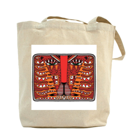 Сумка шоппер с принтом Лев