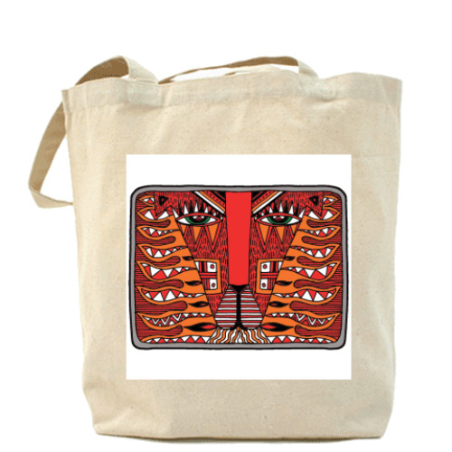 Сумка шоппер с принтом Лев