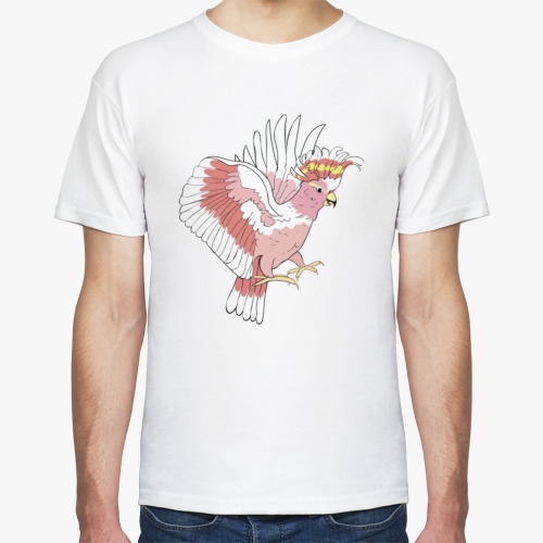 Футболка с принтом parrot cockatoo inca