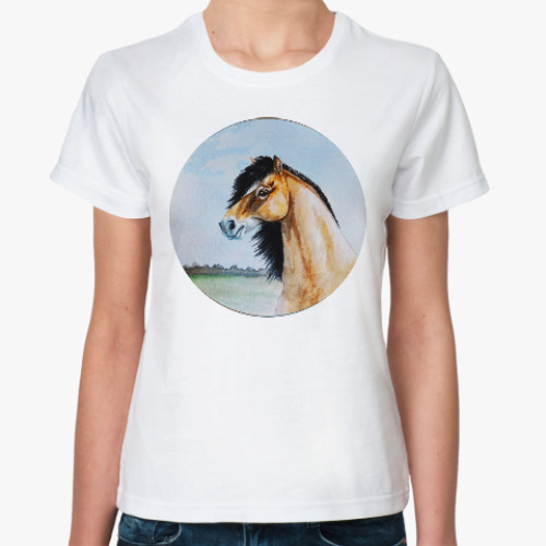 Классическая футболка Дикая лошадь
