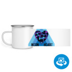 Кружка металлическая белая (круговая запечатка)