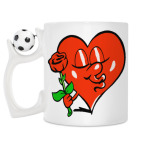 Кружка с футбольным мячиком