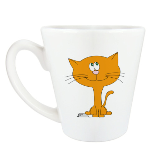 Чашка Латте с принтом Рыжий