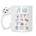 Кружка с футбольным мячиком