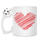 Кружка с футбольным мячиком