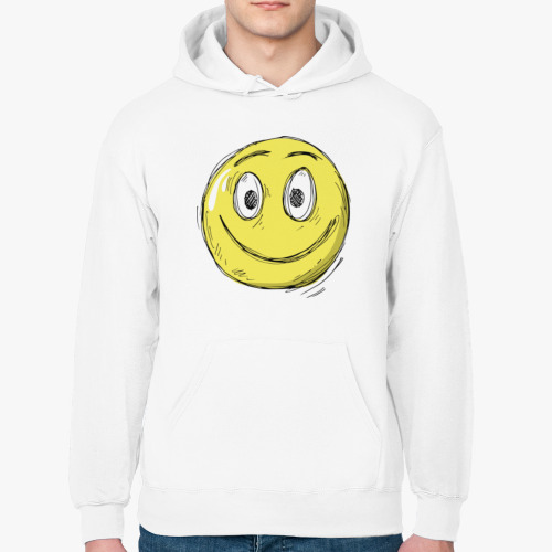 Толстовка худи с принтом Smile