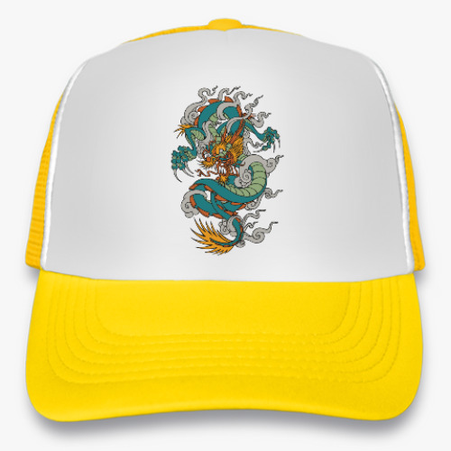 Кепка-тракер с принтом Дракон