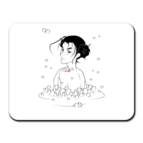 Коврик для мыши с принтом 'Купание'