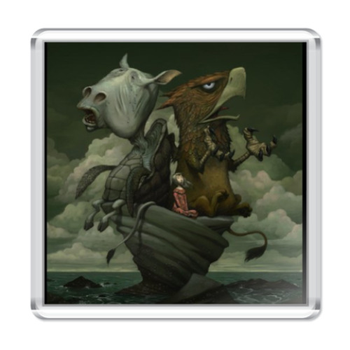 Магнит с принтом Алиса в стране чудес