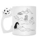 Кружка с футбольным мячиком