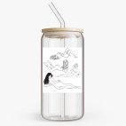 Банка с бамбуковой крышкой