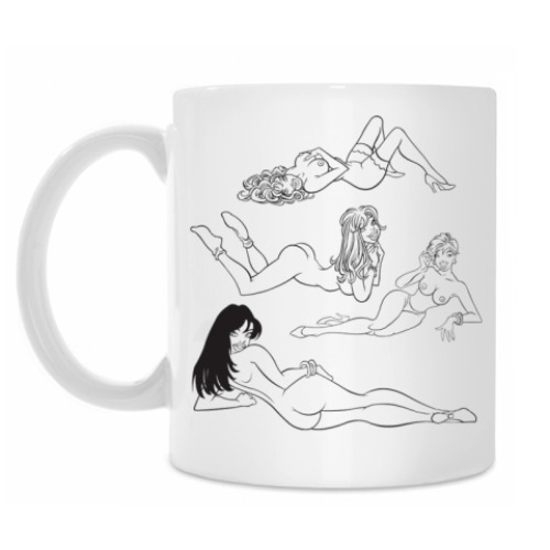 Кружка с принтом Голые девушки