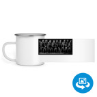 Кружка металлическая белая (круговая запечатка)