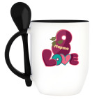 Кружка с ложкой