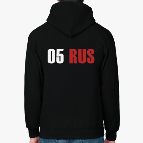 Толстовка худи с принтом 05RUS - Республика Дагестан
