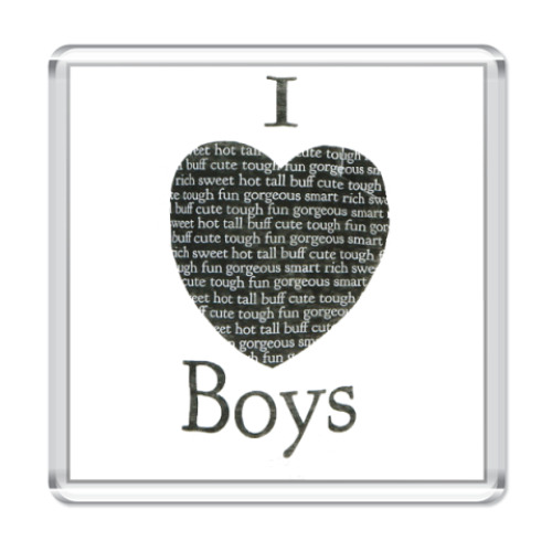 Магнит  I Love Boys