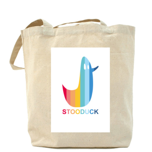Сумка шоппер с принтом stooduck
