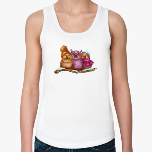 Женская майка Совушки