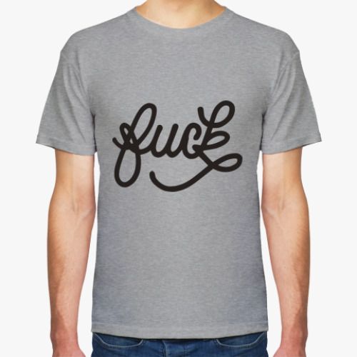 Футболка с принтом Fuck