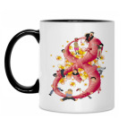 Кружка двухцветная