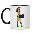 Кружка двухцветная