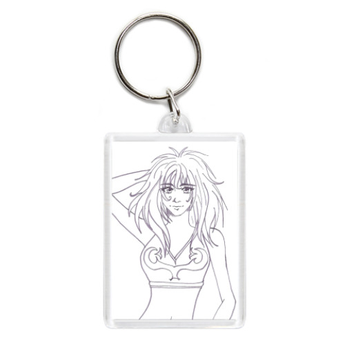 Брелок с принтом Дикарка