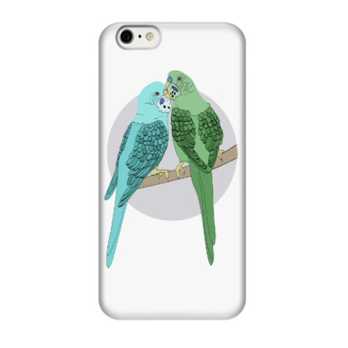 Чехол для iPhone 6/6s Волнистые попугайчики