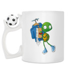 Кружка с футбольным мячиком