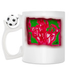 Кружка с футбольным мячиком