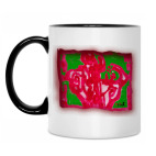 Кружка двухцветная