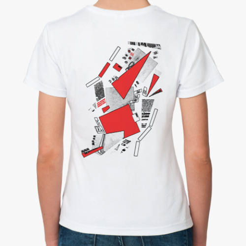 Классическая футболка с принтом  «Композиция»