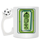 Кружка с футбольным мячиком