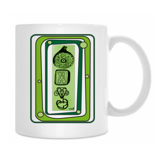 Кружка с принтом 'ЗЕЛЕНО'