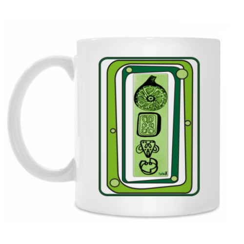 Кружка с принтом 'ЗЕЛЕНО'