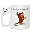 Кружка с футбольным мячиком